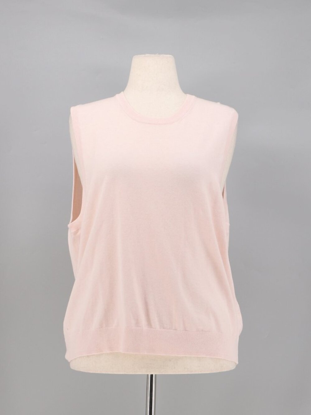 NWT J.CREW Cotton Stretch Jackie Shell Tank Top in Pale Pink Size 3X